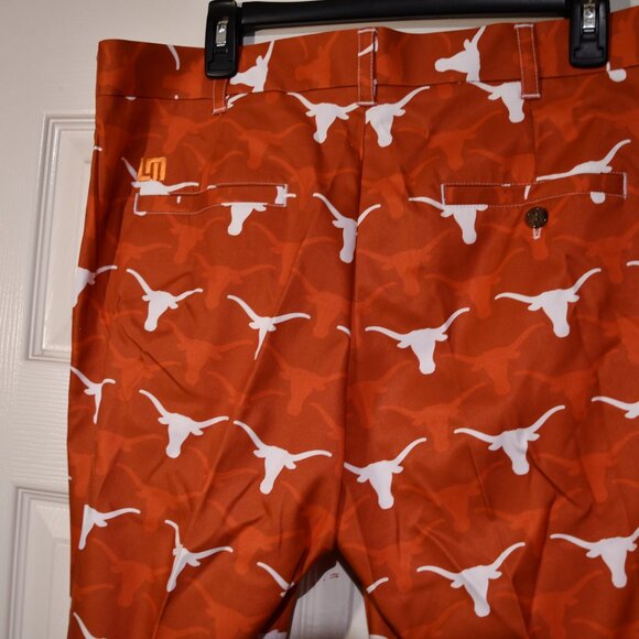 COPY - Texas Longhorns Mens Burnt Orange Polyester Loudmouth Pants 34 Waist 32 … - Picture 3 of 7